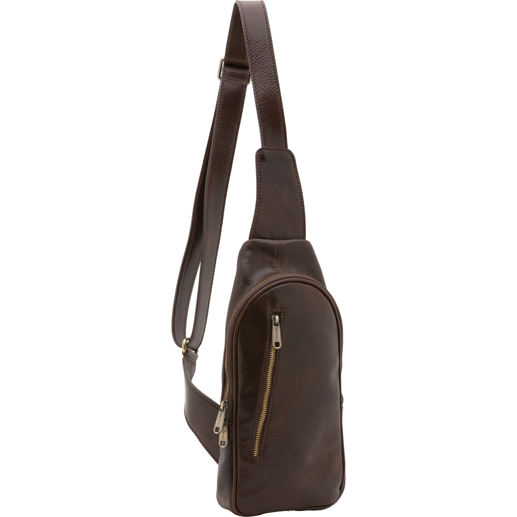 Borsa a tracolla  da uomo In Vera pelle Made in Italy 35x16x5 cm