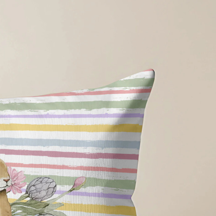 Housse de coussin Easter 2A - 100% coton - Multicolore - 50x50 cm