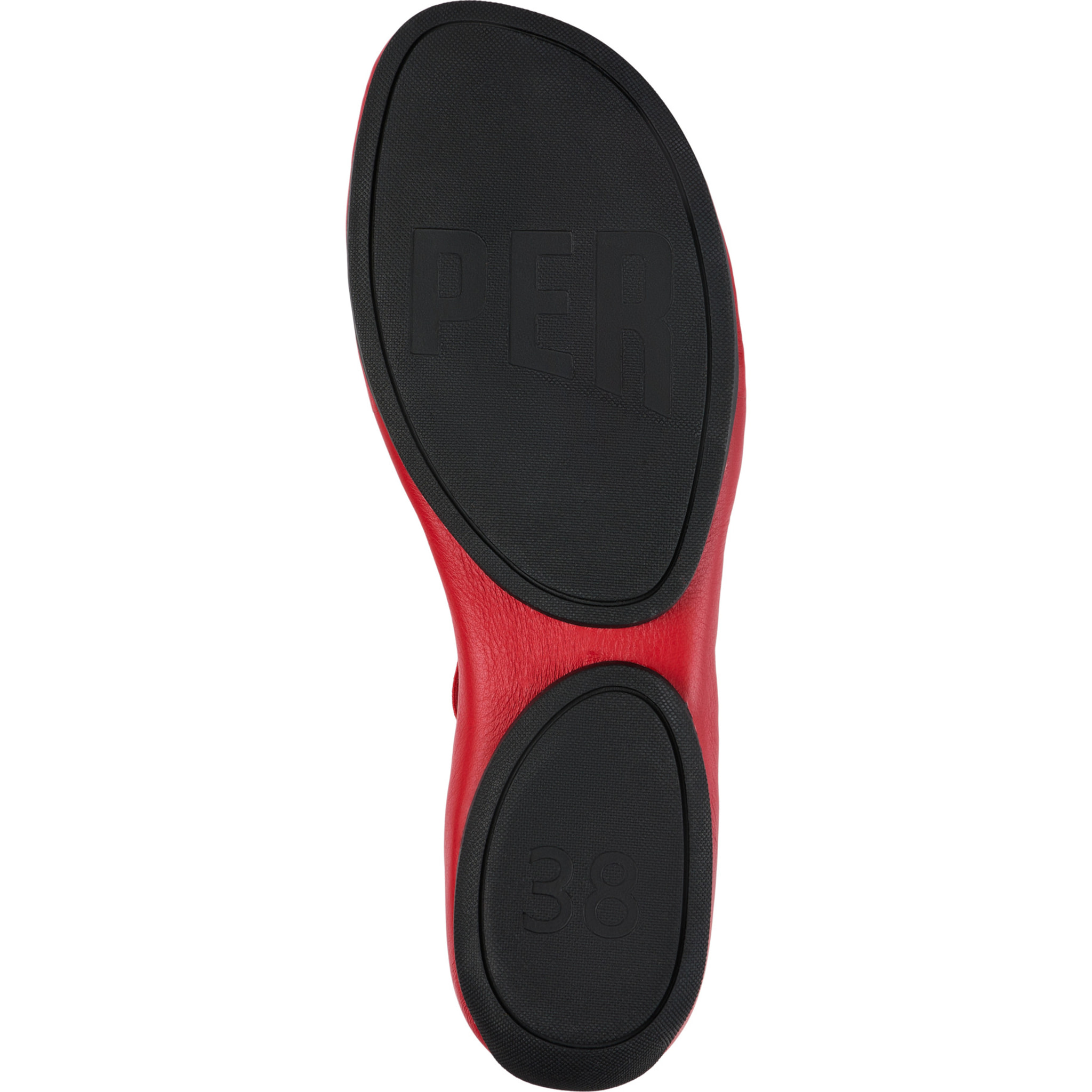 Sandalias - CAMPER Right Nina - Rojo - Cuero liso