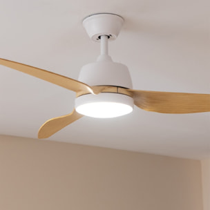 Cecotec Ventilateur de plafond avec lampe EnergySilence Aero 5250 LightWood