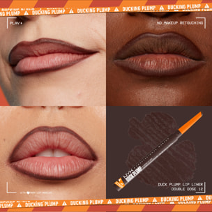 NYX Professional Makeup Duck Plump Plumping Lip Liner, crayon à lèvres, jusqu'à 10h de tenue, fini mat, Double Dose