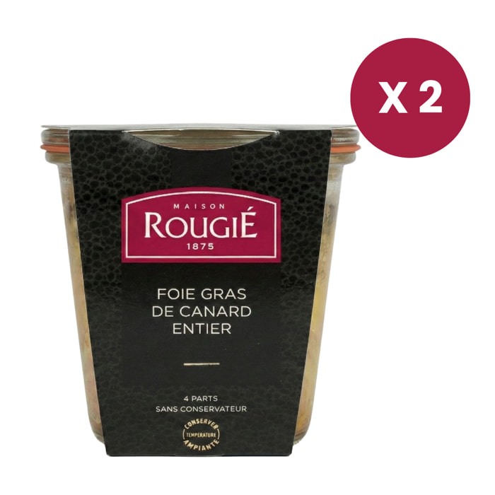 Lot de 2 - Foie Gras de Canard Entier Conserve 180g