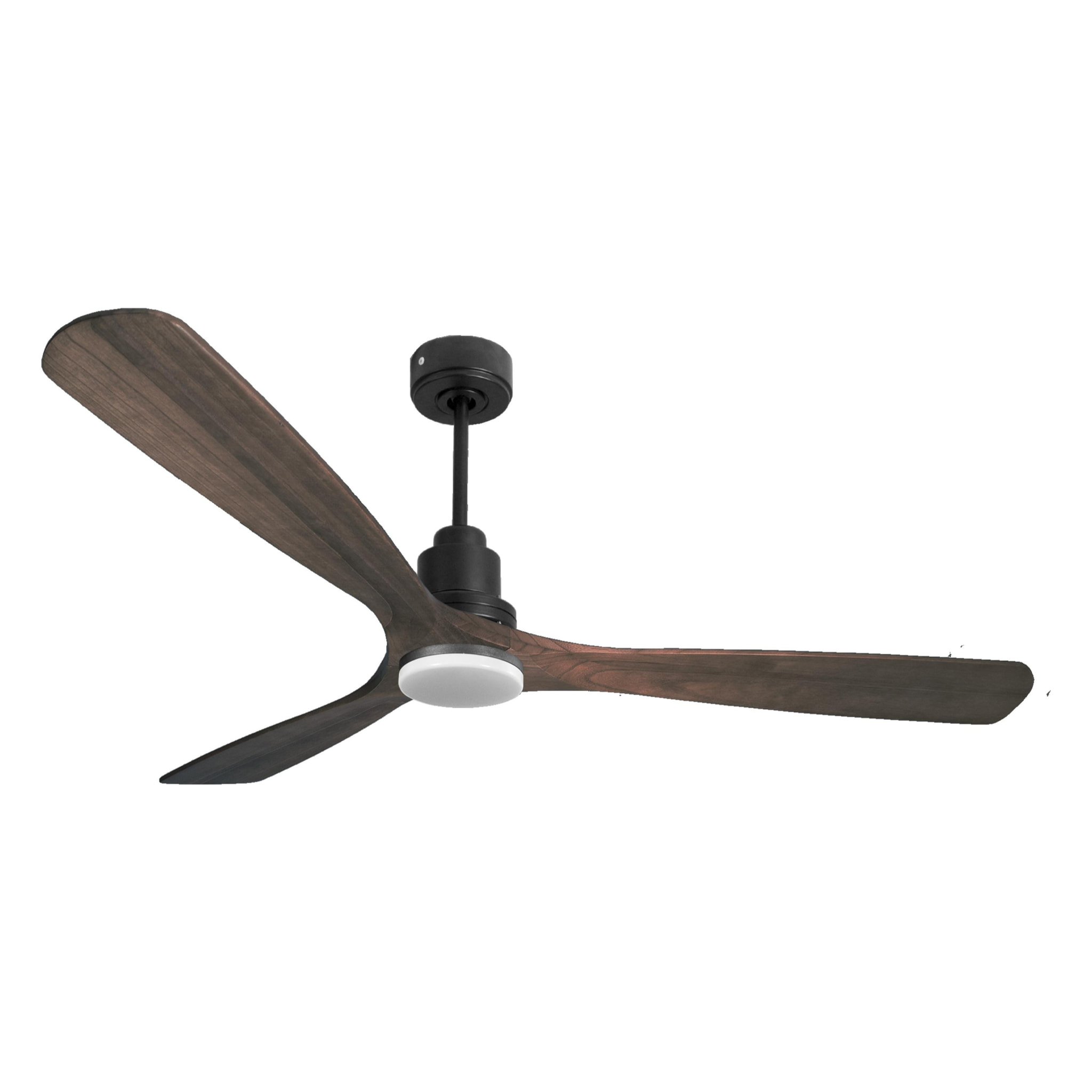 Ventilateur de plafond Réversible  Thermostat Dimmable Wifi Moteur à courant continu Toits en pente Télécommande Lumière à trois tons Mémoire