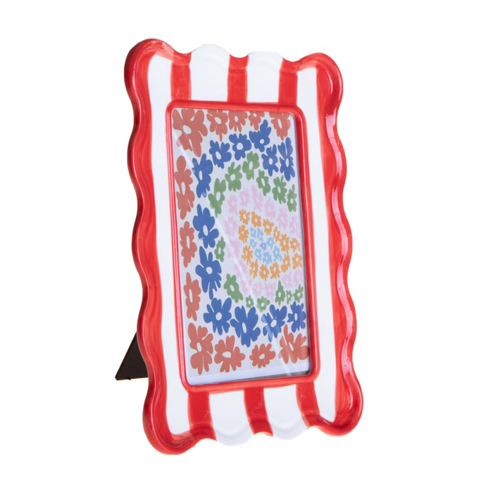 Porta foto con righe - 10xH16x2cm - Pezzi 3 - Bianchi Dino SpA