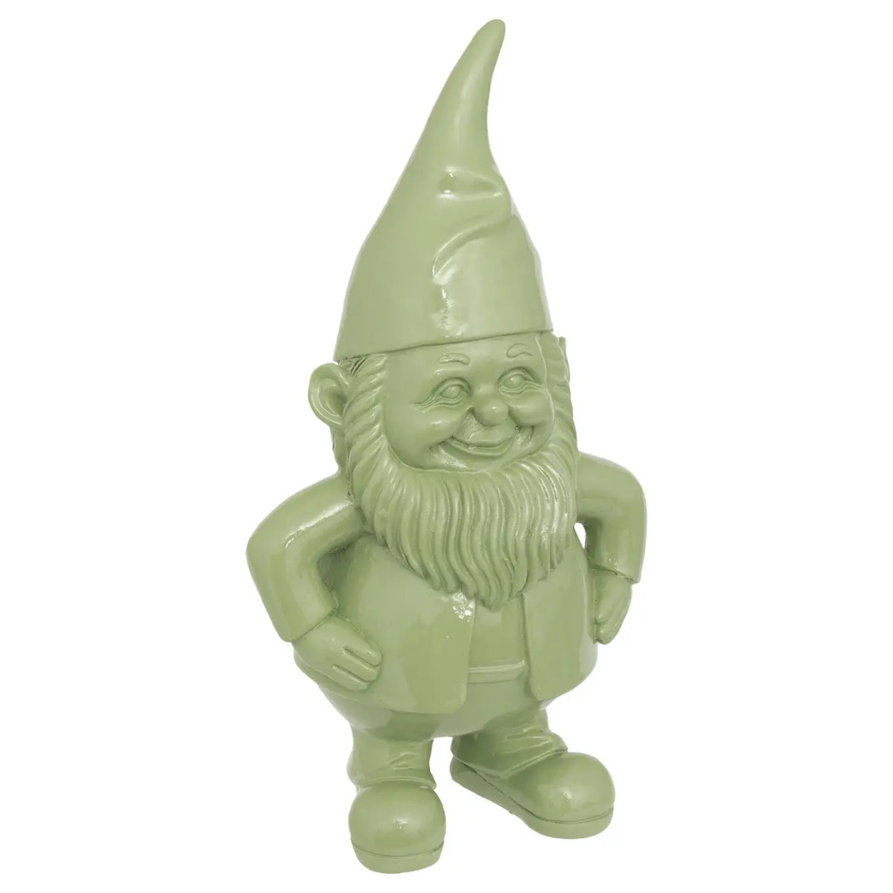 Statue nain de jardin déco extérieur Anao H.30cm résine assorti