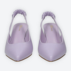 Décolleté sling back Donna Tata Italia Viola