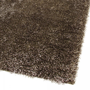 Tapis longs poils shaggy tissé motif uni PONE