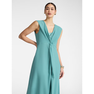 Elena Mirò - Vestido con nudo delante - Light - blue