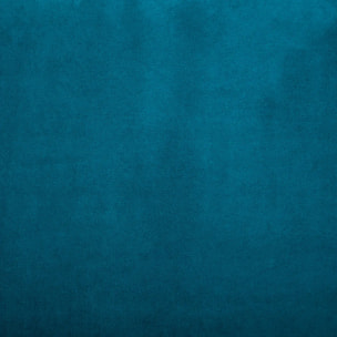 Canapé convertible "Jack" bleu en velours 3 places