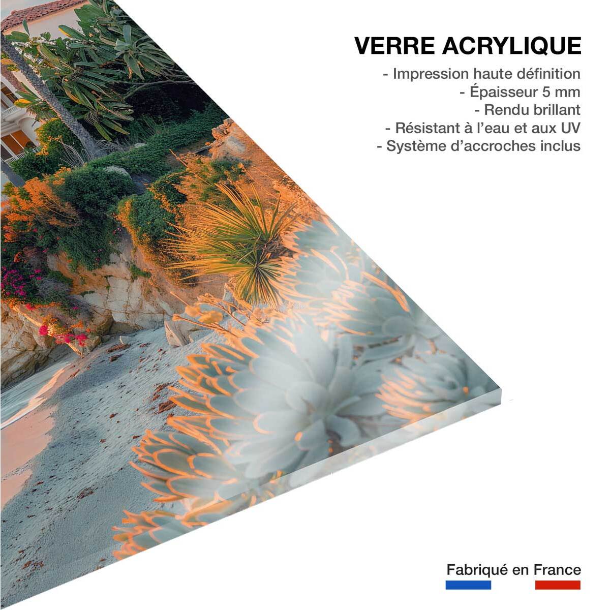 Tableau décorative maison sur laguna beach  Tableau plexiglas