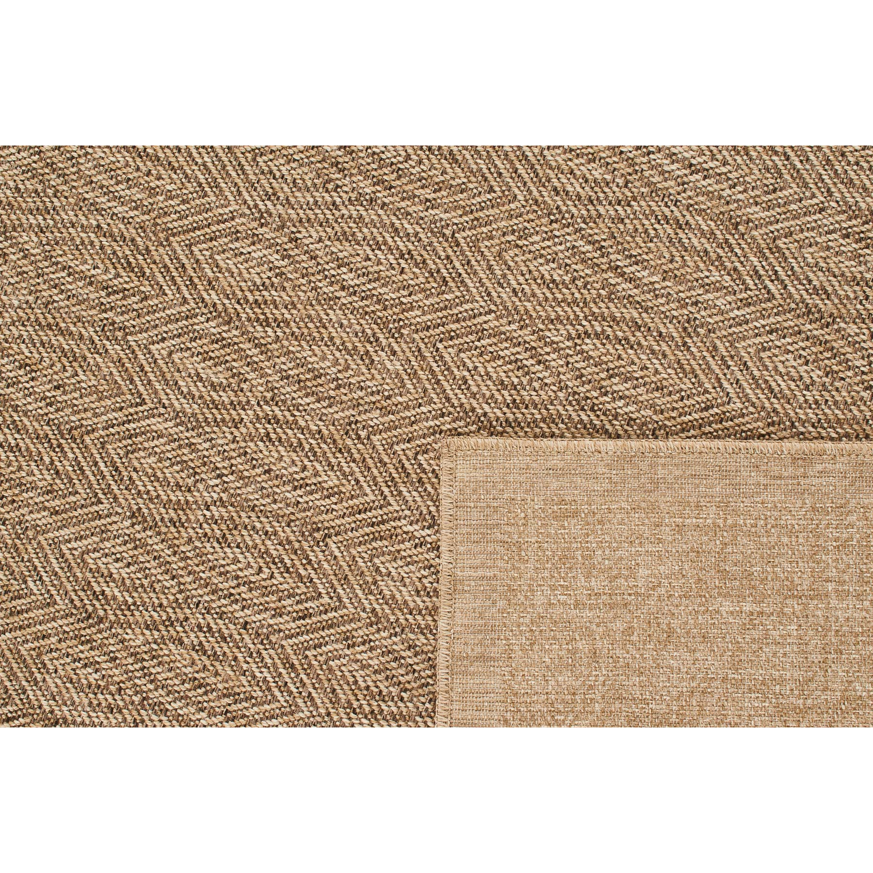 Tapis moderne effet jute naturel