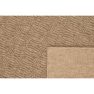 Tapis moderne effet jute naturel