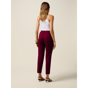 Oltre - Pantalones pitillo - Burgundy