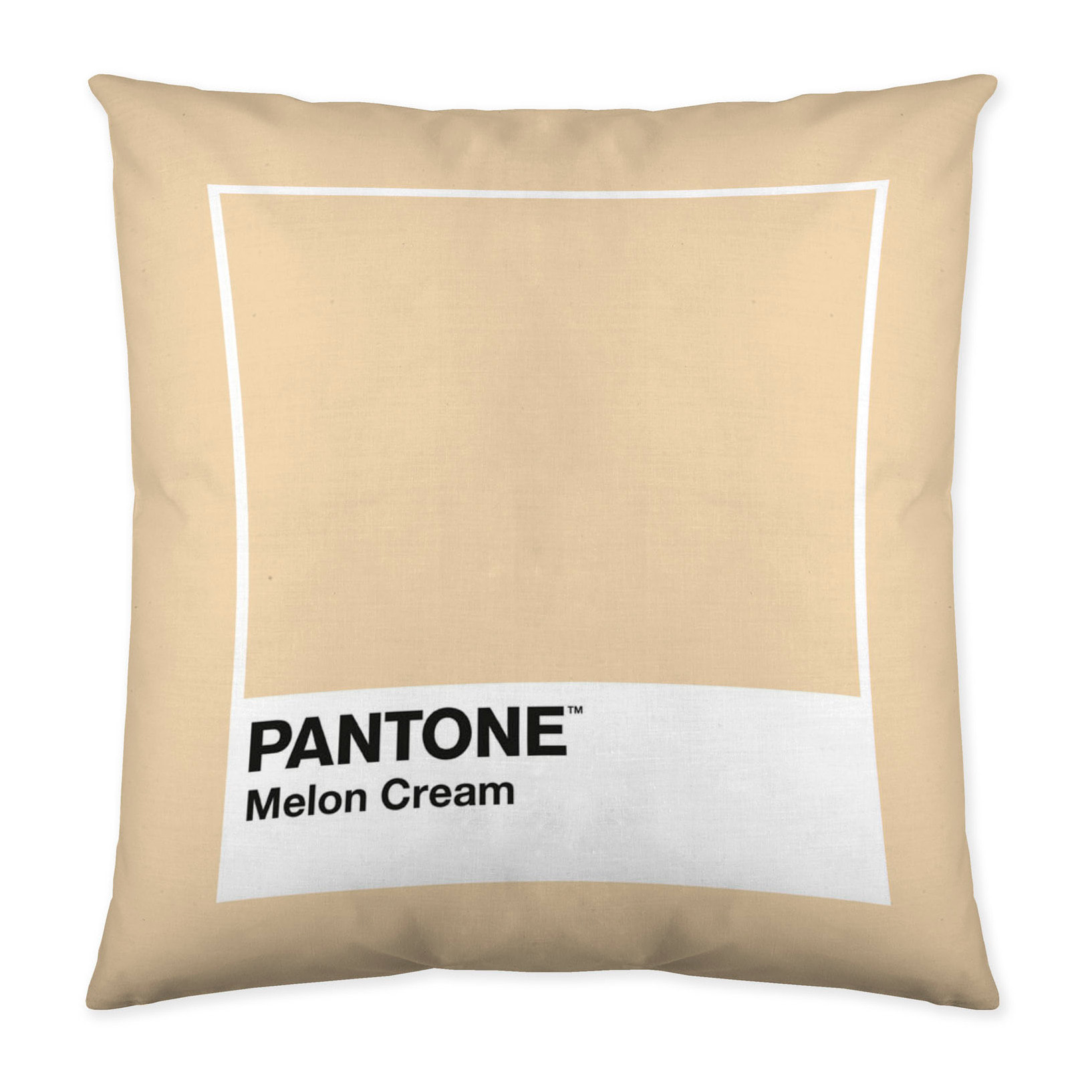 Pantone - Funda de Cojín Estampado - Con Cremallera - Sin relleno - 100% Algodón - Melon Cream