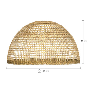 Abat-jour en feuille de palmier et posidonie ∅ 50cm - Biga