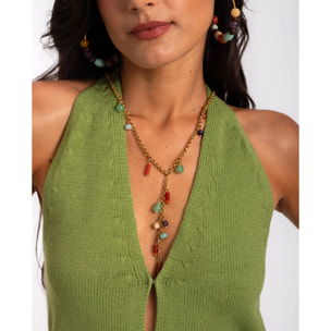 Collar de mujer multicolor