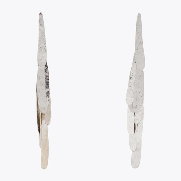 Orecchini con Frange Metalliche