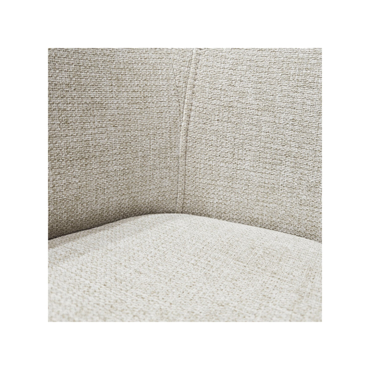 Chaise rotatives 180° avec accoudoirs en tissu et simili - PIPPA