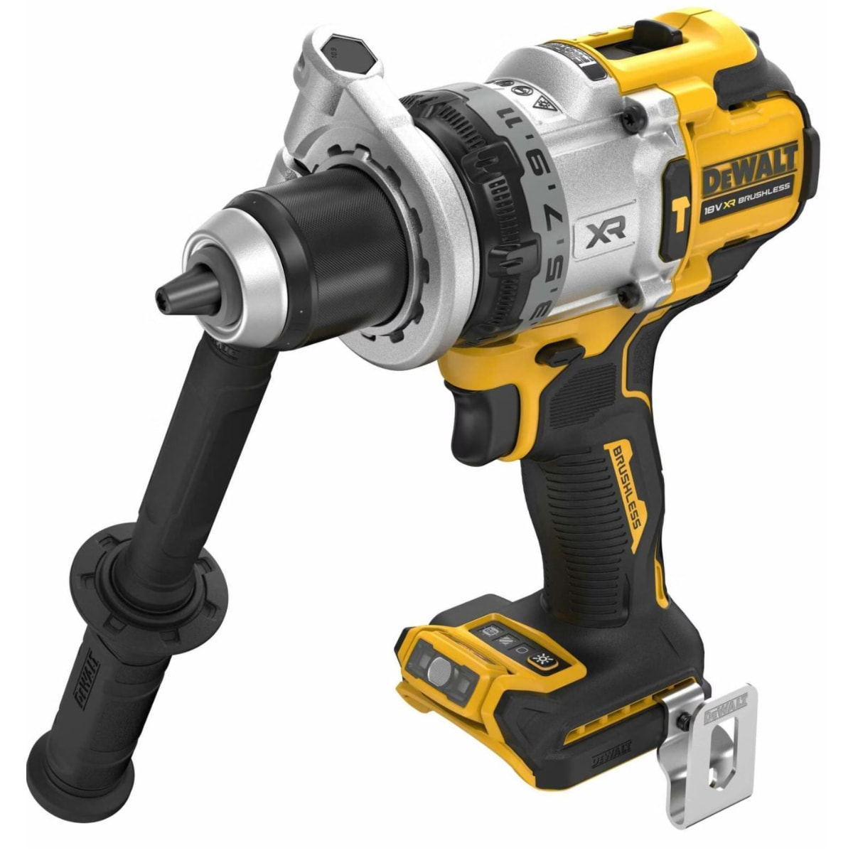 Perceuse, visseuse à percussion 18V brushless - DEWALT - avec 2 batteries 18V 5.0Ah - coffret - DCD1007H2T-QW