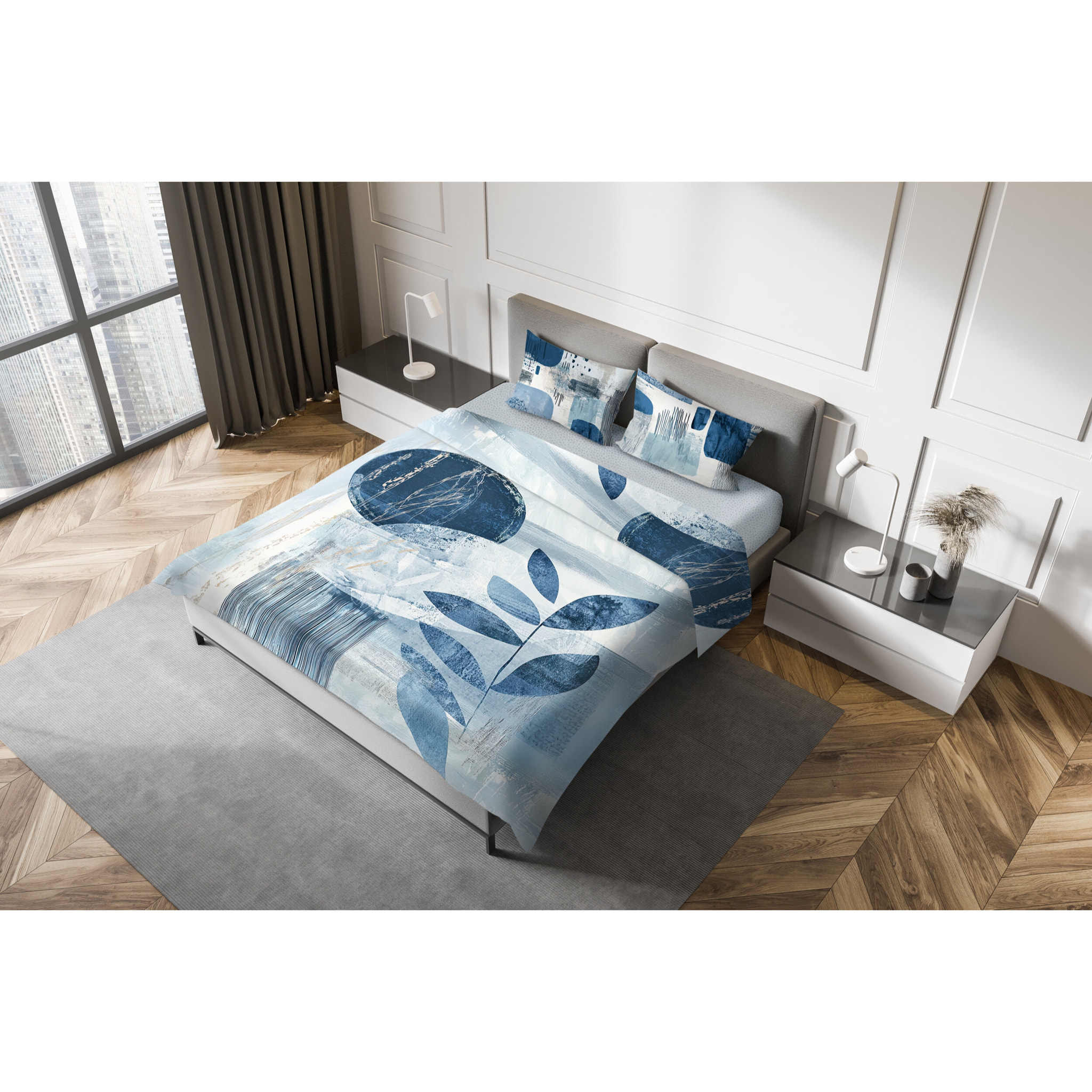 Parure Lenzuola fotografico Piazzato Fine-Art 2 Piazze Disegno Futura