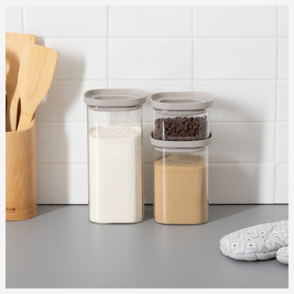 Bocal "Hermet" 1L en verre avec couvercle hermétique