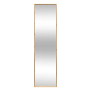 Miroir mural 125x35cm bambou