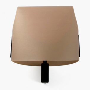 LUANG Lampada da parete nera/cammello