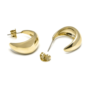 Pendientes acabados en oro amarillo de 18K
