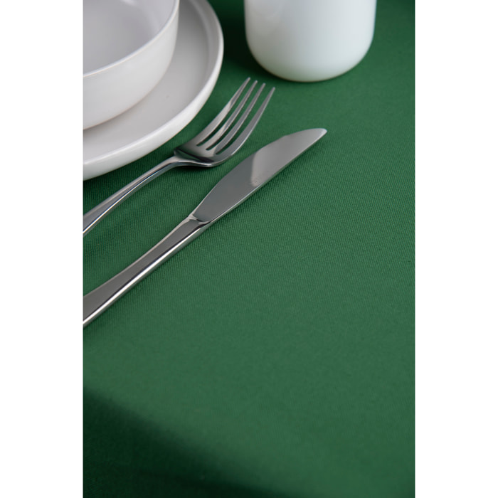 Nappe 140×240 Excelsa – Panama Color, Coton Vert Foncé