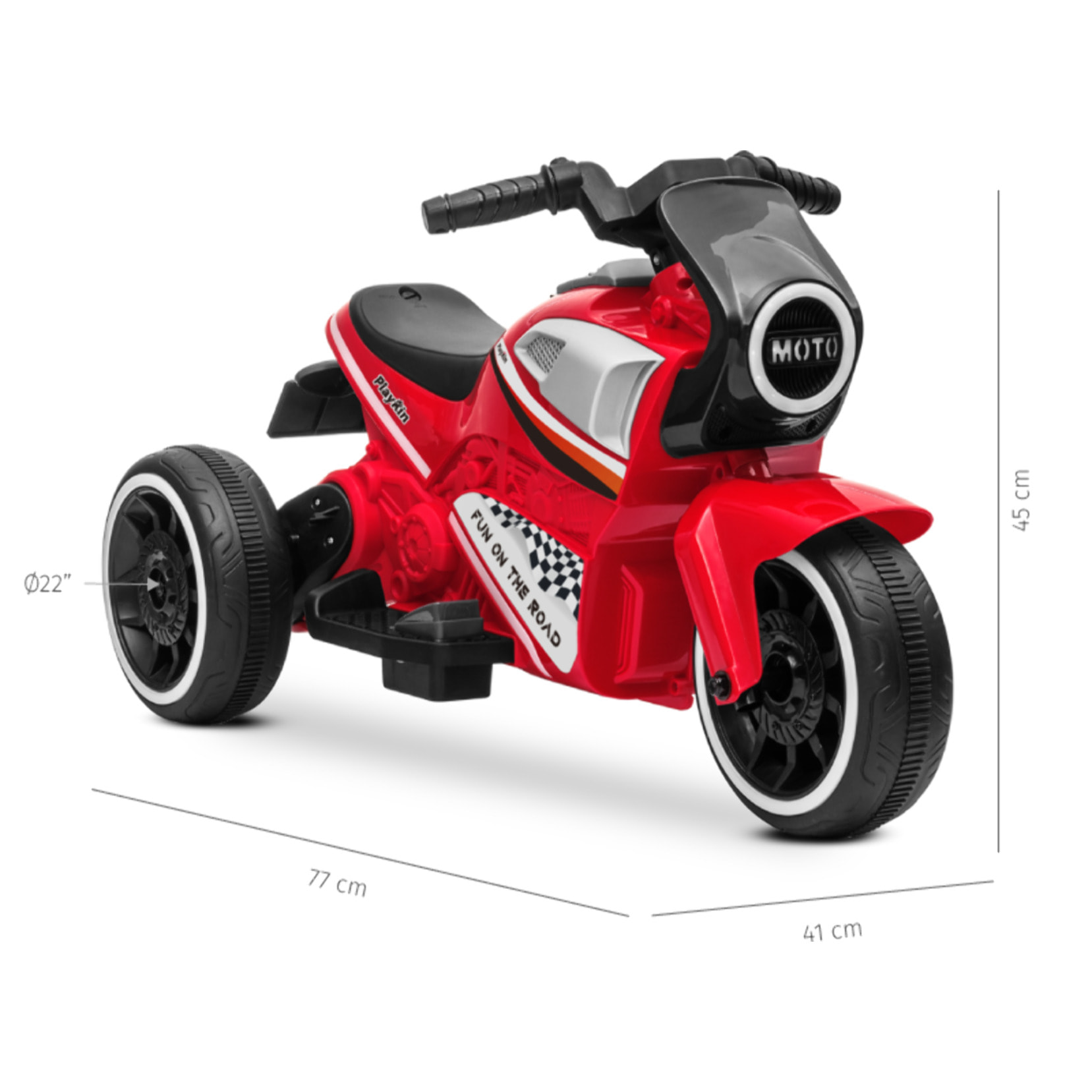 Moto electrica niños MOTO KID triciclo infantil bateria 6V +24 meses