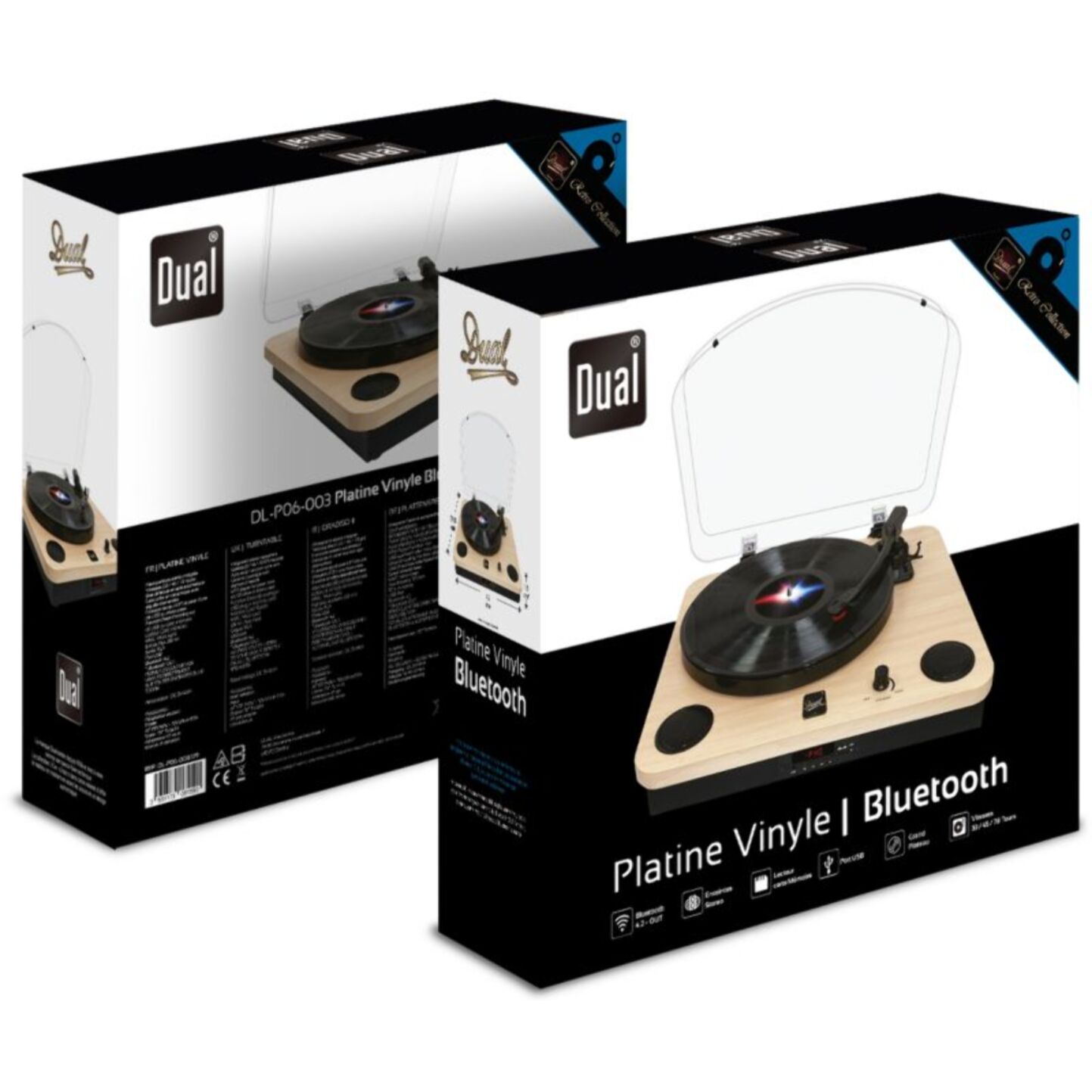 Platine vinyle DUAL DL-P06 BT in & out