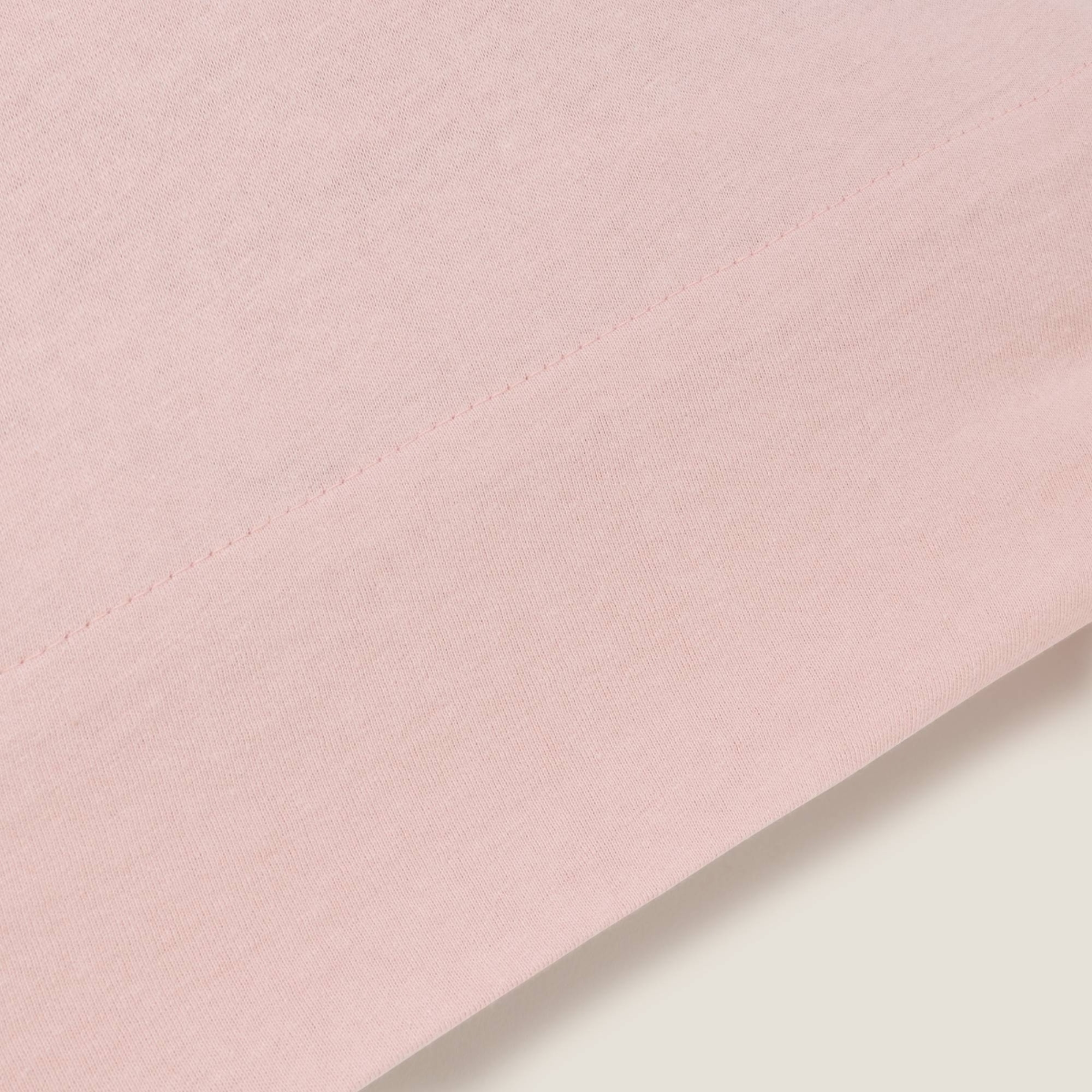 Funda almohada punto algodón Puntib color rosa