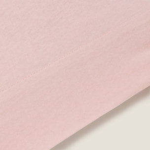 Funda almohada punto algodón Puntib color rosa