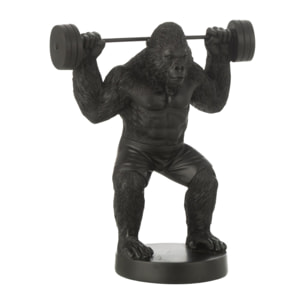 J-Line Gorille Haltérophilie - polyrésine - noir - small