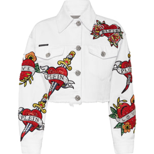PHILIPP PLEIN Chaqueta vaquera LOVE