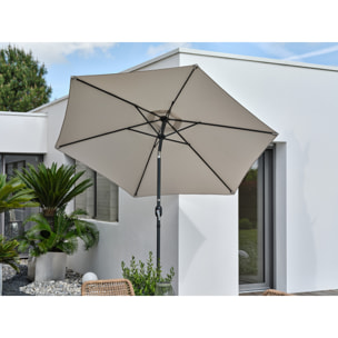 MARBELLA - Parasol à manivelle en aluminium  et toile