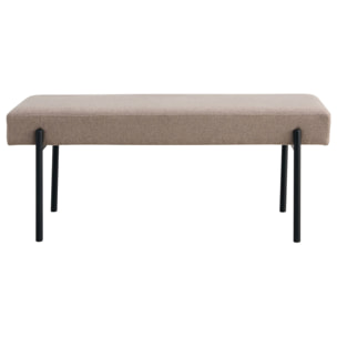 Romeo - banc - tissu bouclette - 100 cm - Taupe