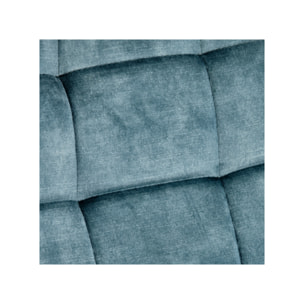 Chaise de bar capitonnée en velours - HERBY