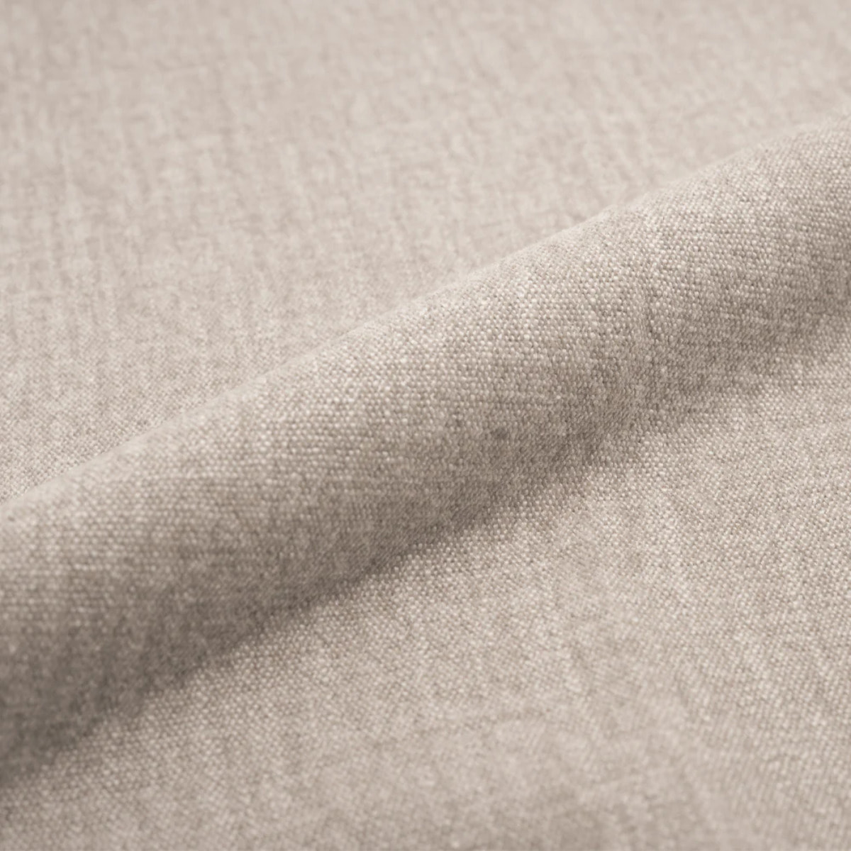 Canapé convertible 3 places en tissu effet lin beige - Céleste