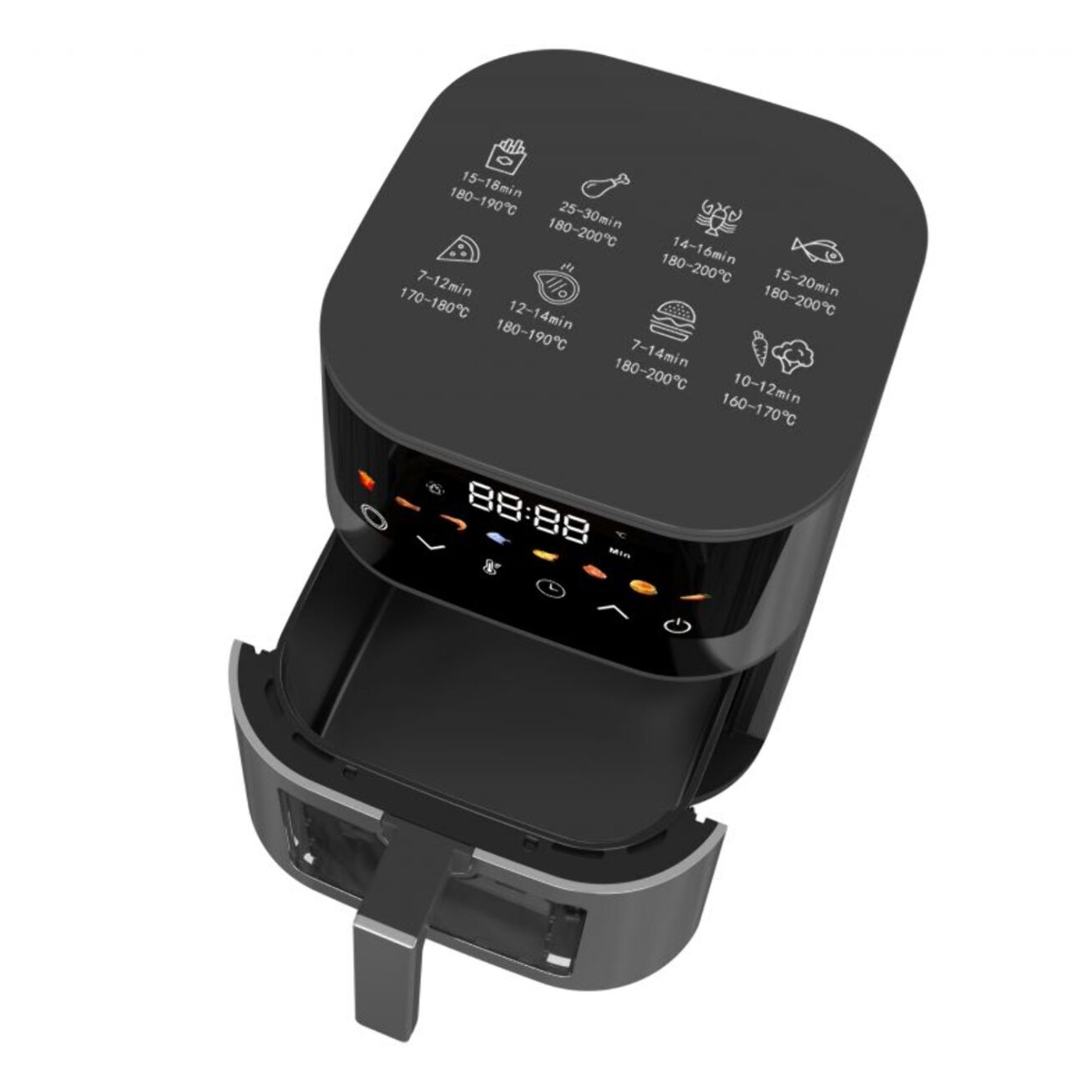 Friteuse à air chaud Air fryer 5L 1400W Argent Fagor FGAF220V