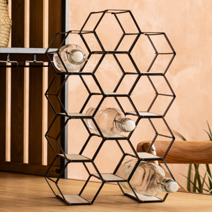 Porte-bouteille "Arty" noir 12 bouteilles