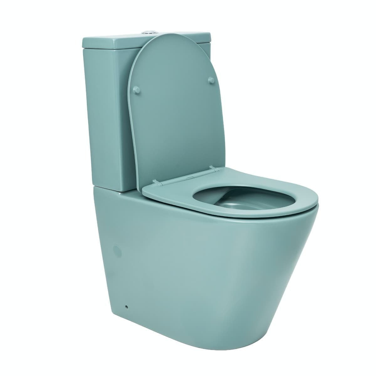 Infinitio WC à poser complet en céramique avec abattant SoftClose, vert mat (SATINF031VPSNLGEM)