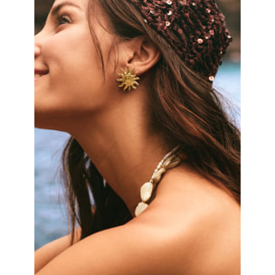Pendientes Sunna Acero Baño Oro