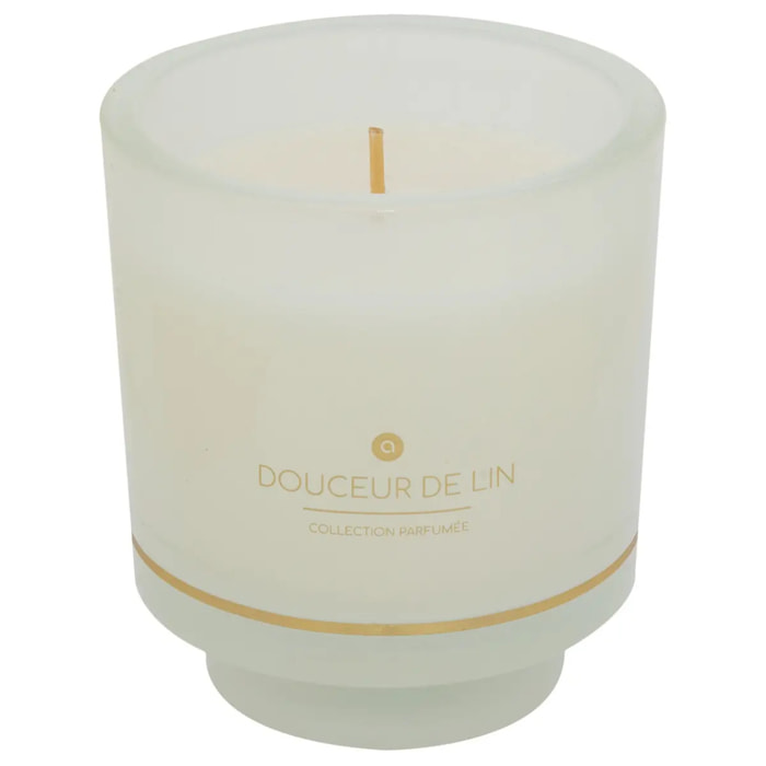 Bougie parfumée Ilae 225g pot verre lin