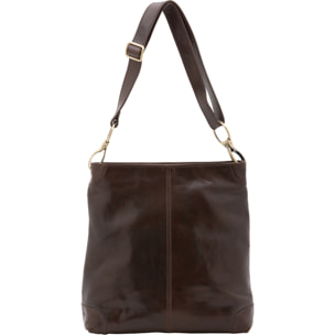 Borsa a spalla  da donna In Vera pelle Made in Italy 32x32x11 cm