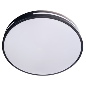 FORLIGHT Plafón LED Stylish 22.8W IP20 con Cambio de Temperatura de Color 3000K-6500K, Regulable ON-OFF, Acabado Negro