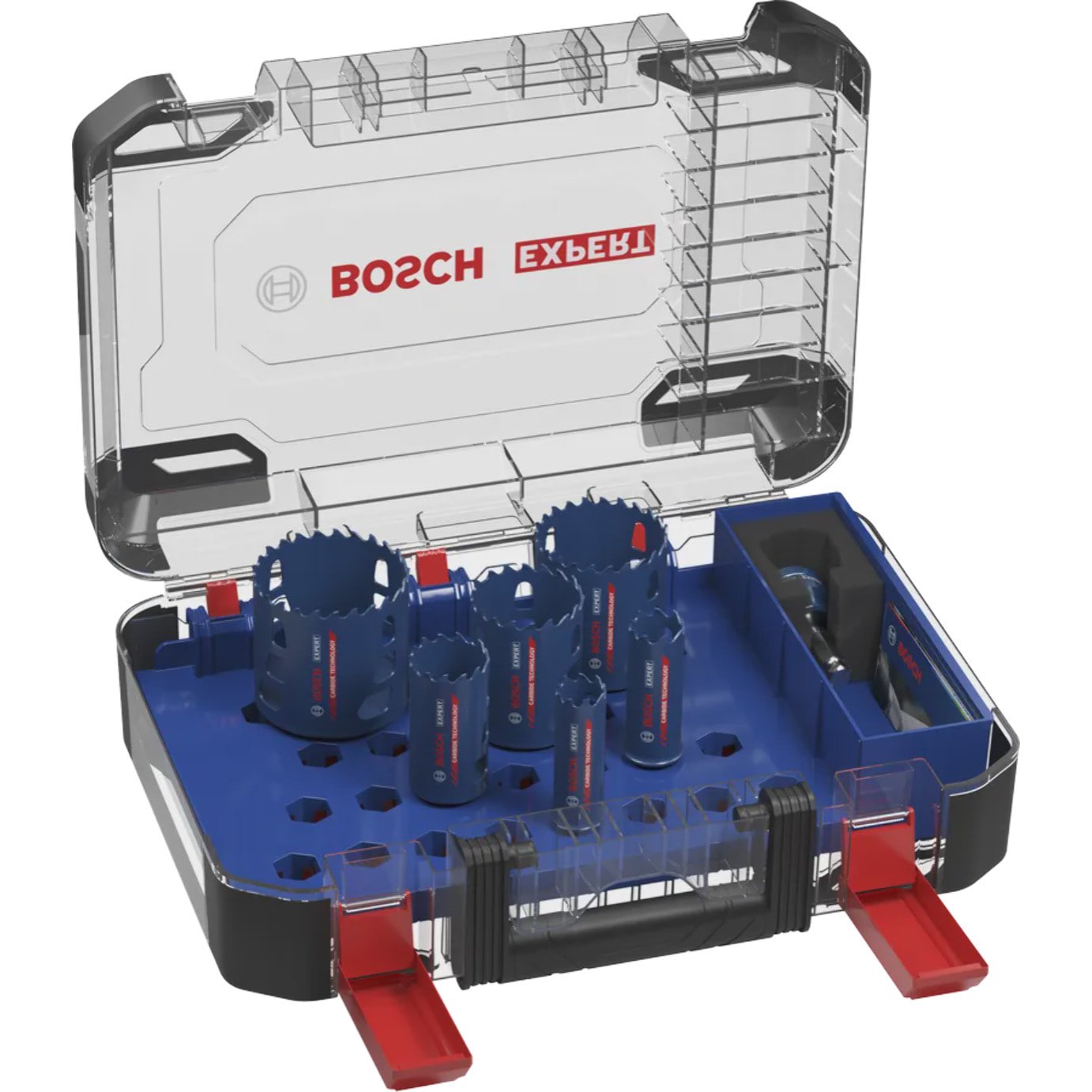 Coffret universel de 6 scies trépans EXPERT Multi Material PC Plus - BOSCH - 2608901906