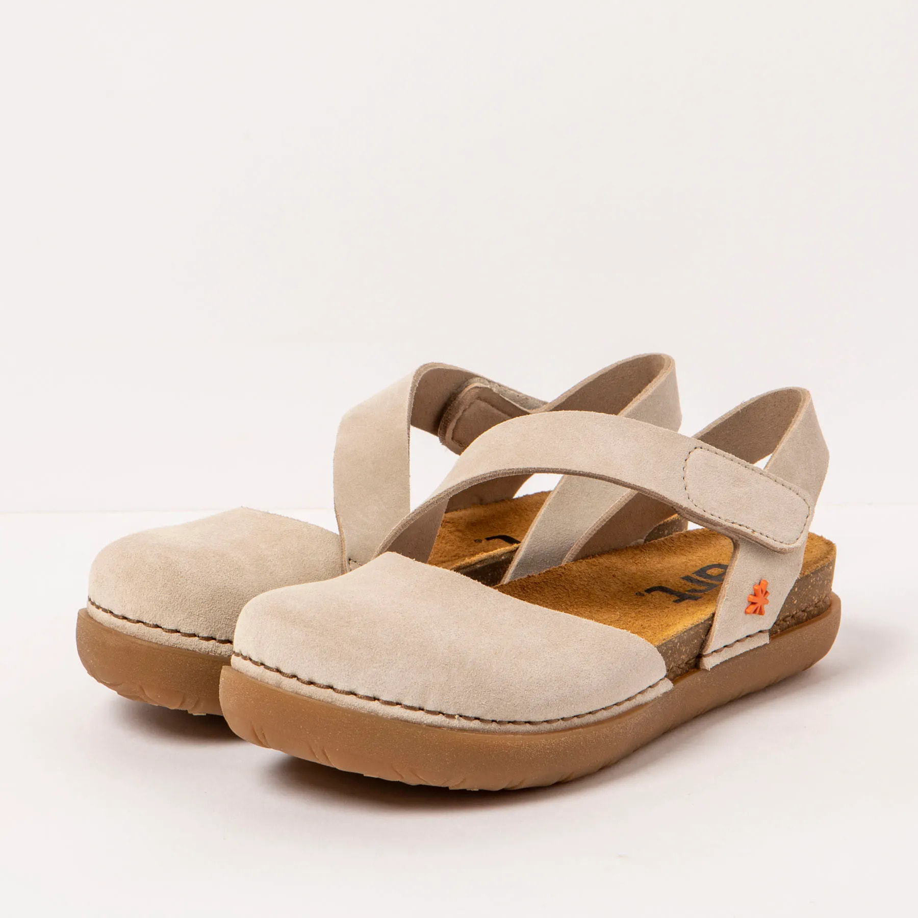 Sandalias 1712S SILK SUEDE CREAM/ RHODES color Cream