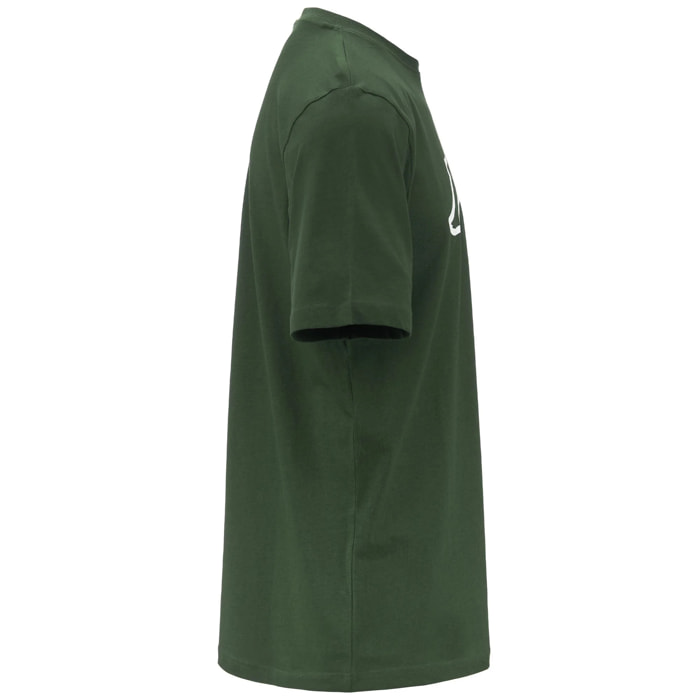 T-Shirts & Top Kappa Uomo Logo Amberis Dk Verde