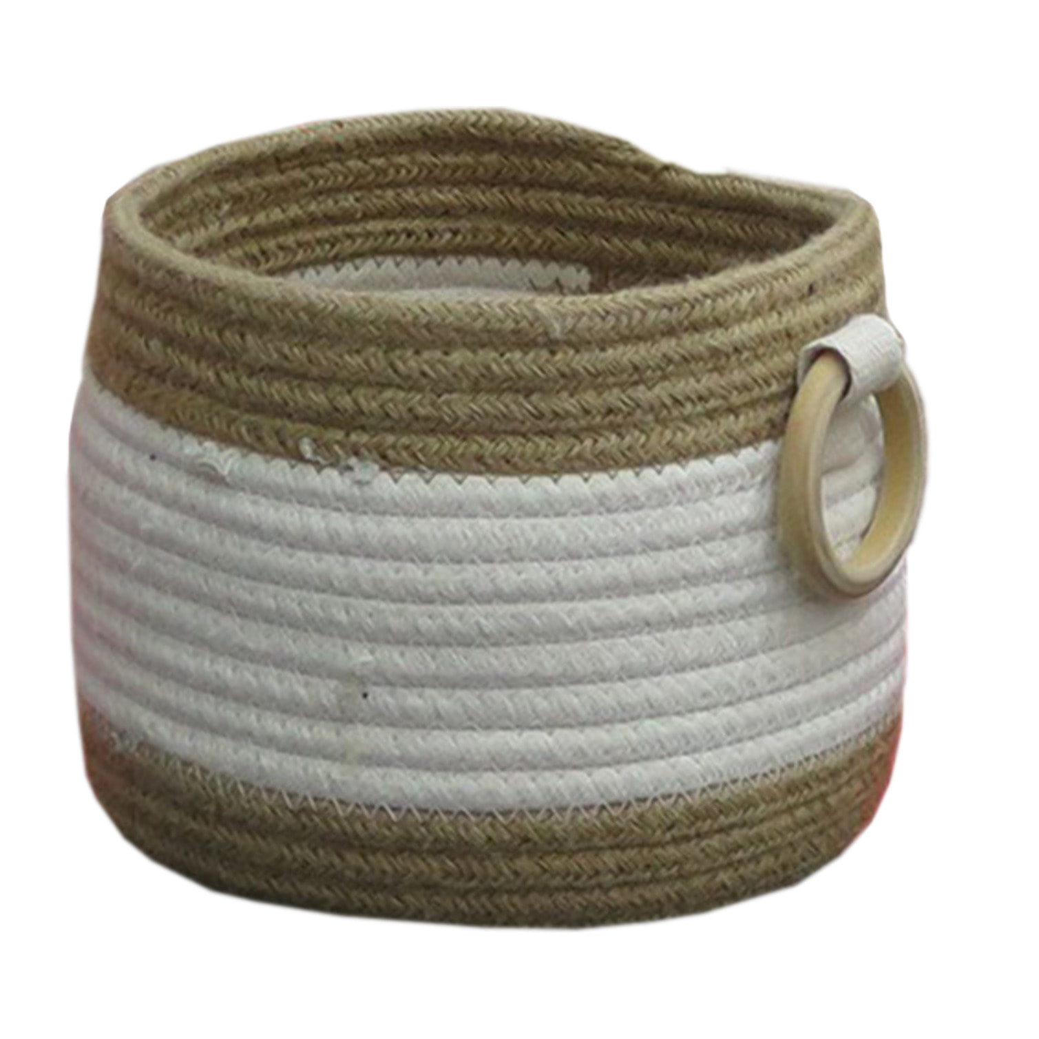 Panier à linge Marron et Blanc - HYGGE